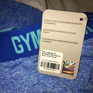 Gymshark leggings XS blue (w/ tags)